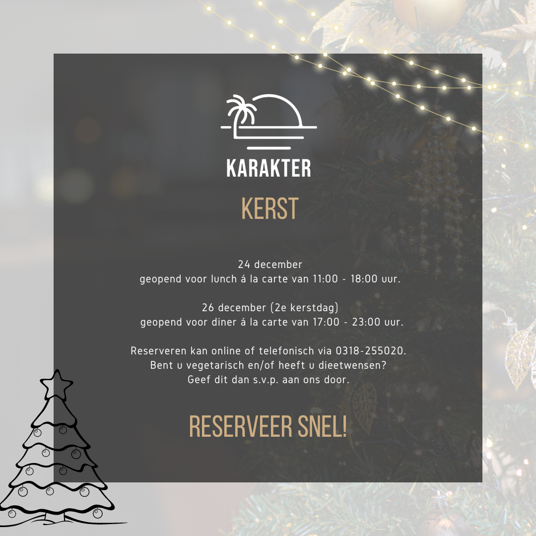 Restaurant Karakter Kerst 2024